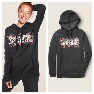 VS PINK Victoria’s Secret Everyday Lounge Campus Pullover hoodie sweater top M